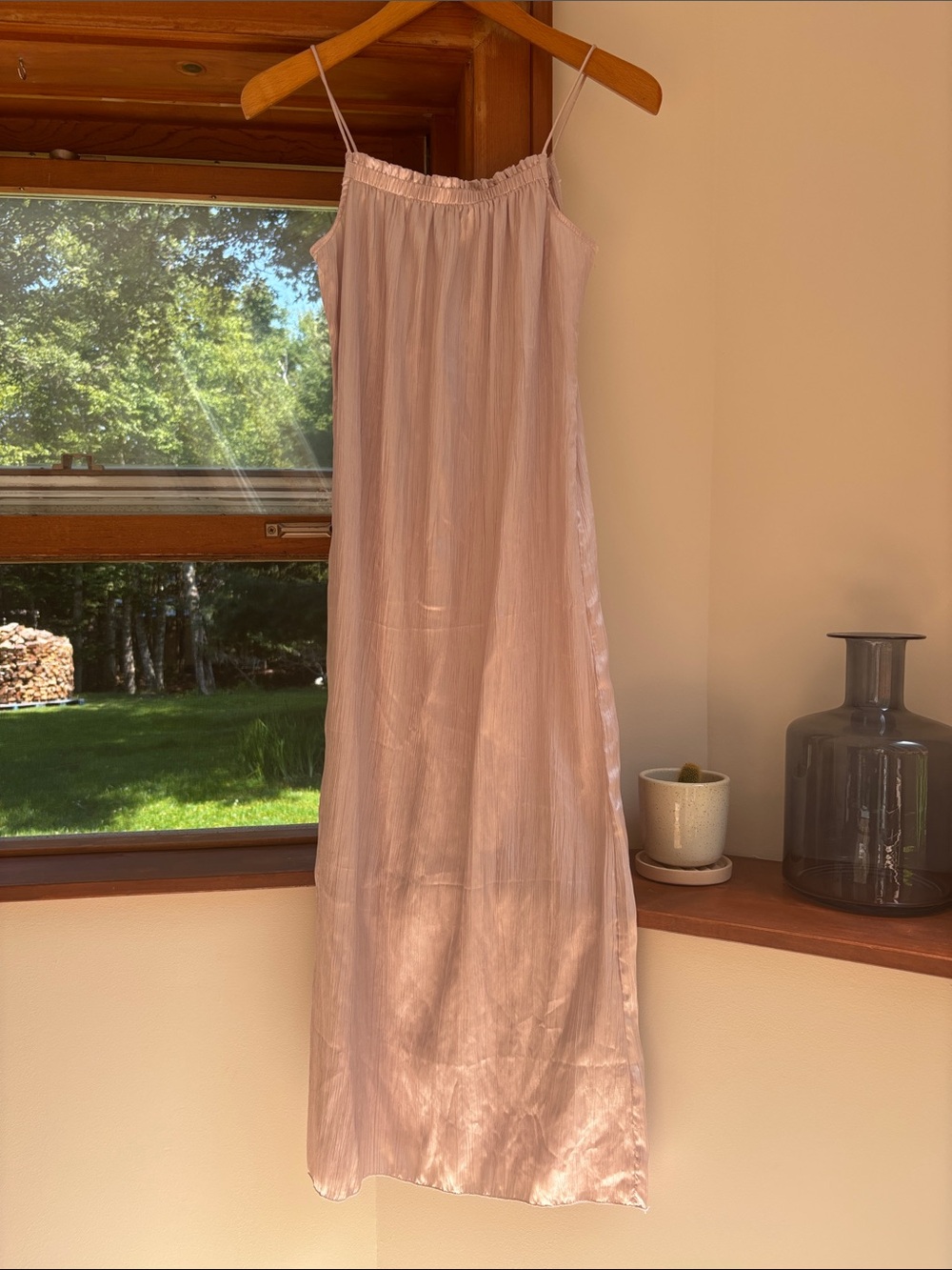 H&M Divided Slip Dress in Blush Pink